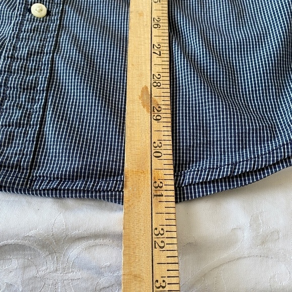 Tommy Hilfiger Men's Bluish-grey Graph Check Long Sleeve Button Up Shirt XXL - Picture 8 of 9